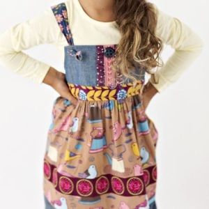 Matilda Jane turtle dove knot top, girls size 6